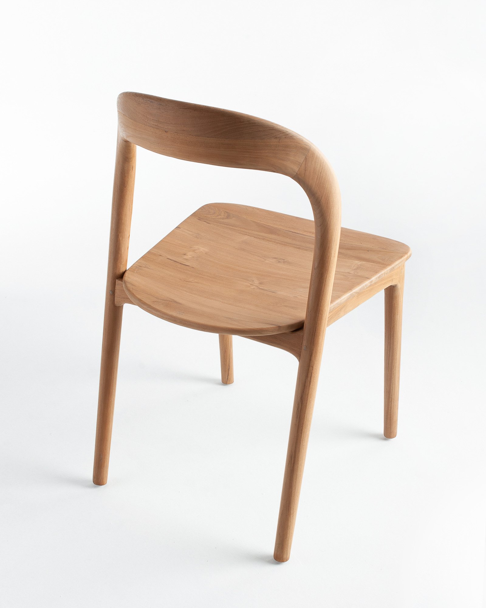 NEVA DINING CHAIR-WOODEN SEAT Thumbnail